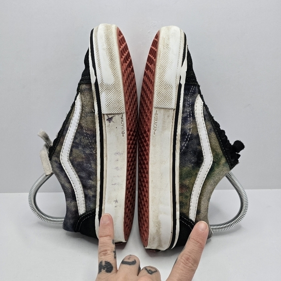 Vans | Old Skool distressed black indie sleeze low-top sneakers | WMS 7 - Picture 12 of 14